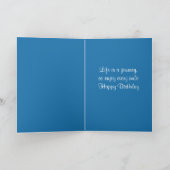 Happy Birthday Brown Labrador Retriever Puppy Card Kaart (Binnen)