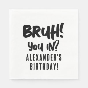 Happy Birthday Bruh Boy's Teenager Teen Boy Servet