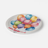 Happy Birthday bunch ballonnen Papier Bord (Gekanteld)