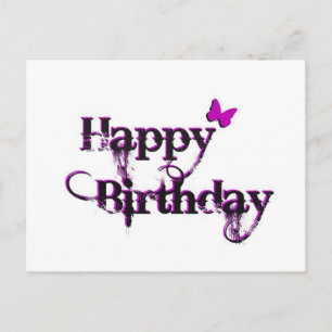 Happy Birthday Butterfly Briefkaart