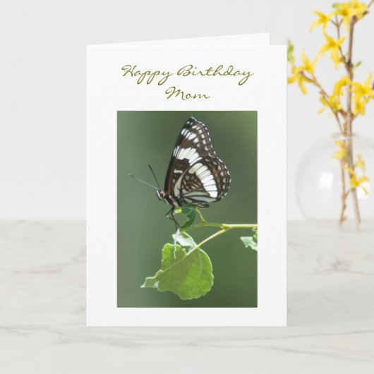 Happy Birthday Butterfly Kaart (Gele Bloem)