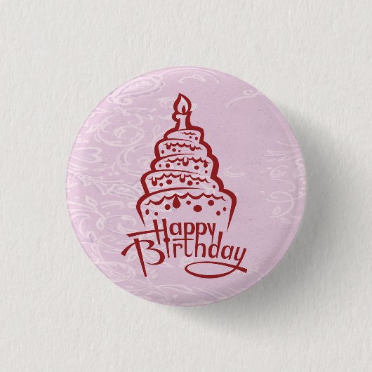 Happy Birthday Button (Voorkant)