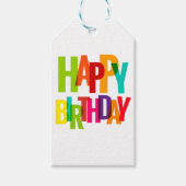 Happy Birthday Cadeaulabel (Voorkant)