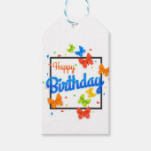 Happy Birthday Cadeaulabel (Voorkant)