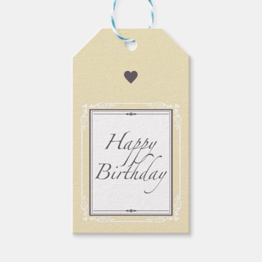 Happy Birthday Cadeaulabel (Voorkant)