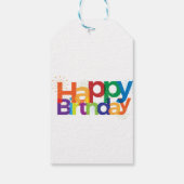 Happy Birthday Cadeaulabel (Achterkant)