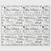 Happy Birthday Cadeaupapier (Vlak)