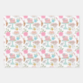 Happy Birthday Cake Candle en Spotty Pattern Inpakpapier Vel (Voorkant)