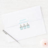 Happy Birthday Cake Cupcake w/Candle Stickers (Envelop)