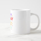 Happy Birthday Cake Graphic Extra Grote Beker (Rechts)