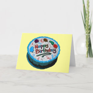 Happy Birthday Cake Kaart