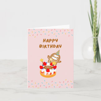 Happy Birthday Cake Kaart