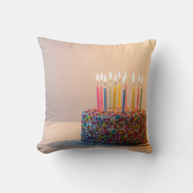 Happy Birthday cake Kussen (Voorkant)
