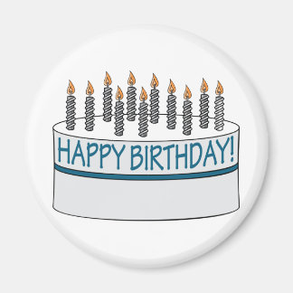 Happy Birthday Cake Magneet