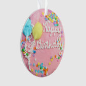 Happy Birthday Cake Ornament (voorkant)