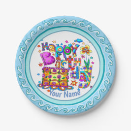 Happy Birthday Cake papier bord