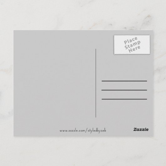 Happy Birthday Cake Typography Briefkaart (Achterkant)