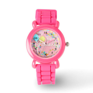 Happy Birthday Cake Watch Horloge