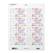 Happy Birthday Calendar April 2022 Adres Etiket (Full Sheet)