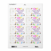 Happy Birthday Calendar August 2022 Adres Label (Full Sheet)