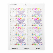 Happy Birthday Calendar Februari 2022Address Label (Full Sheet)