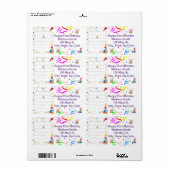 Happy Birthday Calendar June 2022 Address Label (Full Sheet)
