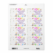 Happy Birthday Calendar May 2022 Address Label (Full Sheet)
