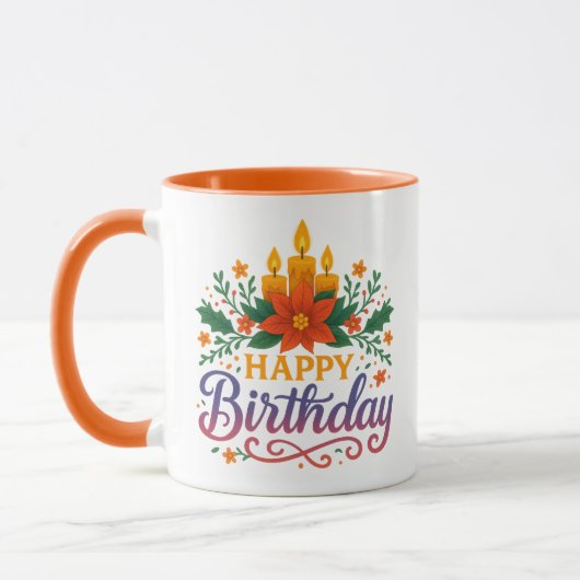 Happy Birthday Candle Combo Mug Mok (Links)