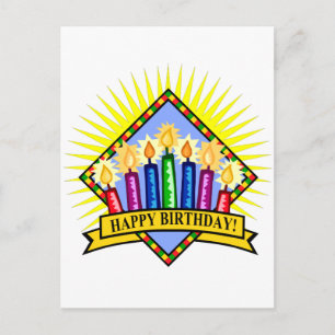 Happy Birthday Candles Briefkaart