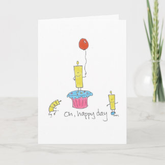 Happy Birthday Candles Kaart
