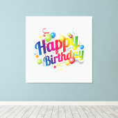 Happy Birthday  Canvas Afdruk