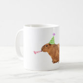 Happy Birthday Capybara Koffiemok (Voorkant links)