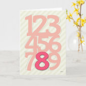 Happy Birthday Card, achtjarige Kaart (Gele Bloem)