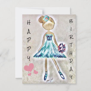 Happy Birthday card danser Birthday Personaliseer