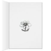 Happy Birthday card for her with daisy (Intérieur (Droit))