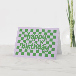 Happy birthday card geometric kaart