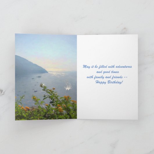 Happy Birthday Card Life is een avontuur Kaart (Binnen)