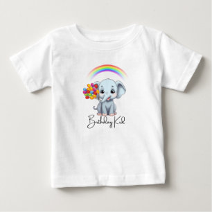 Happy Birthday Cartoon Elephant Thema
