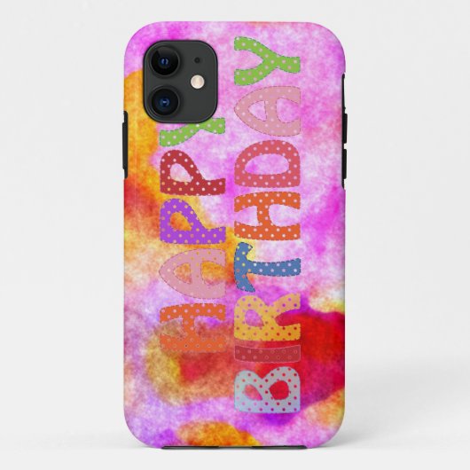 Happy Birthday Case-Mate iPhone Case (Achterkant)