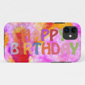 Happy Birthday Case-Mate iPhone Case (Achterkant (horizontaal))