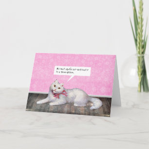 Happy Birthday Cat (optie voor hondenjaren) Kaart