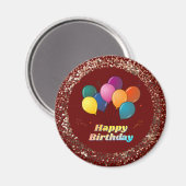 Happy Birthday Celebration Magnet Magneet (Voorkant / Achterkant)