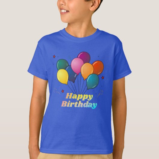 Happy Birthday Celebration T-Shirt (Voorkant)