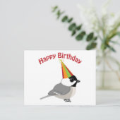Happy Birthday Chickadee Briefkaart (Staand voorkant)