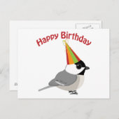 Happy Birthday Chickadee Briefkaart (Voorkant / Achterkant)