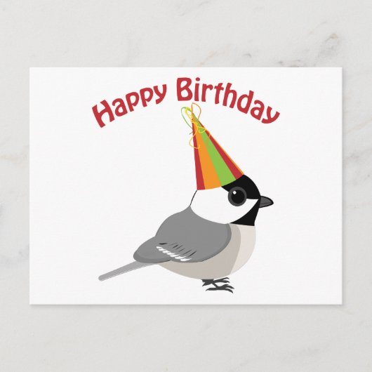 Happy Birthday Chickadee Briefkaart (Voorkant)