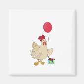 Happy Birthday Chicken Magneet (Voorkant)
