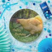 Happy Birthday Chicken Paper Bord (Feest)