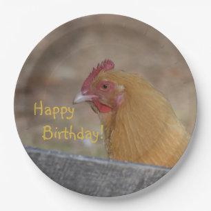 Happy Birthday Chicken Paper Bord