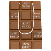 Happy Birthday Chocolate Snoep Bar Medium Cadeauzakje (Achterkant)